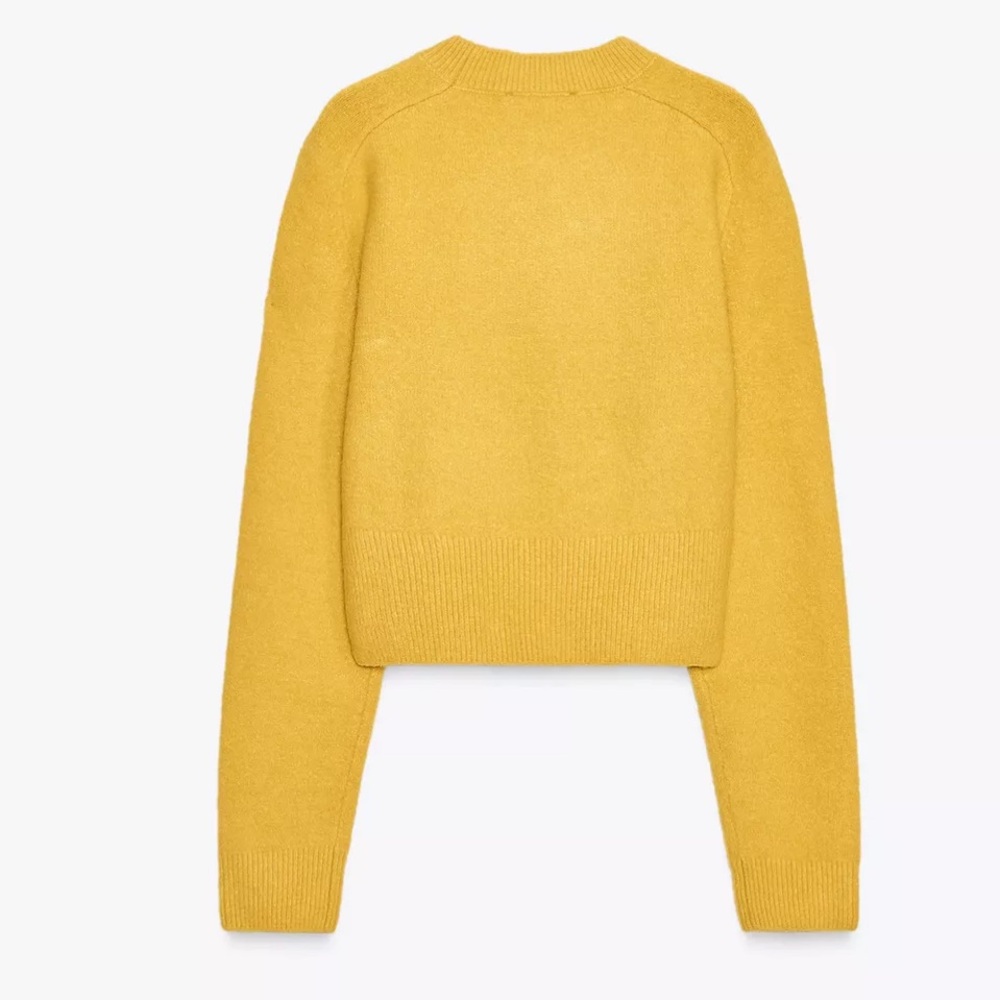Zara soft knit crop sweater 💛 - Picture 5 of 8
